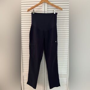 Navy Blue Figs maternity scrub pants